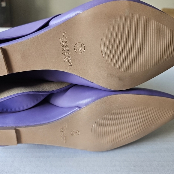 Liliana Lavender Purple Mutto-1 Padlock Detail Wedge Knee High Boot - Picture 7 of 9